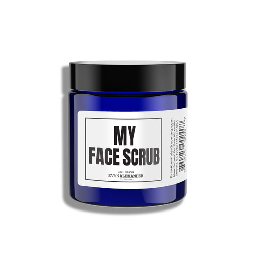 Evan Alexander Grooming MY Face Scrub - Exfoliating Men's Face Scrub - Helps Against Skin Irritation All-Natural Exfoliator Scrub with Pumice, Bentonite Clay and Kaolin Clay - 4 oz