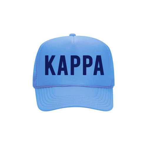 Kappa Trucker Hat - Kappa Kappa Gamma Sorority Cap - KKG Gifts Spiritwear (Columbia Blue) Kappa Trucker Hat - Kappa Kappa Gamma Sorority Cap - KKG Gifts Spiritwear (Columbia Blue)