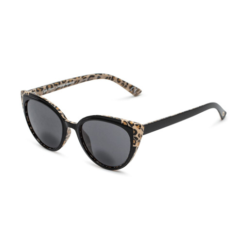 Sofia Vergara x Foster Grant Women's Mayra SunReaders Cat-Eye Bifocal Reader Sunglasses, Black Leopard, 52 mm + 2.5