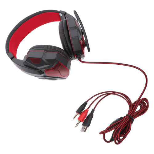 OSALADI Luminous Gaming Headset Over The Ear Headphones On Ear Headset Ear Pad Headset Over Ear Headphone Wired Gaming Headset Stereo Gaming Headset Ear Pads Travel Abs Earphone