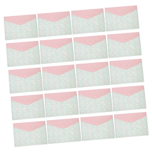TEHAUX 20pcs Folder File Storage Organizer Document Plastic File Clear File Envelopes File Storage Bag Files Clear Poly Envelopes Colored Binder Clips Clear Envelopes Pp A4 Abs
