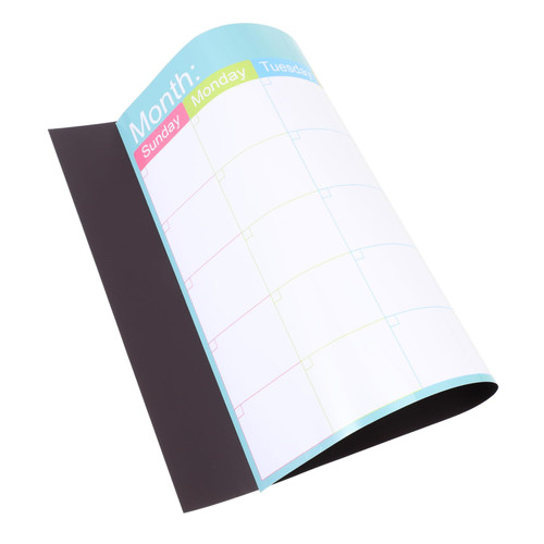Tofficu 3pcs Refrigerator Dry Erase Calendar Refrigerator Whiteboard White Board Calendar Dry Erase Magnet Calendar Fridge Whiteboard Calendar Whiteboard Paper Magnetic A3 Planning Board