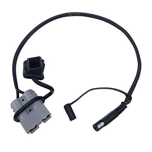 SOLARACCS Anderson Connector to SAE Adapter 14 AWG Cable with Waterproof and Dustproof Cover for Pre-Wired RV Boat Charge Battery (SAE to Anderson)