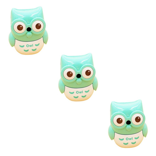 Tofficu 3pcs Pencil Sharpener Student Enter The Pen Automatic
