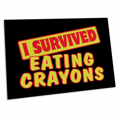 3dRose I Survived Eating Crayons Survial Pride and Humor Design - Desk Pad Place Mats (dpd-117893-1) 3dRose I Survived Eating Crayons Survial Pride and Humor Design - Desk Pad Place Mats (dpd-117893-1)