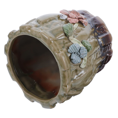 MARMERDO 1pc Flowerpot Pot for Plants Indoor Antique Succulent Planter Ceramic Flower Pot Ceramic Flower Basin Mini Succulent Plants Desktop Ceramic Planter Green Plants Ceramics