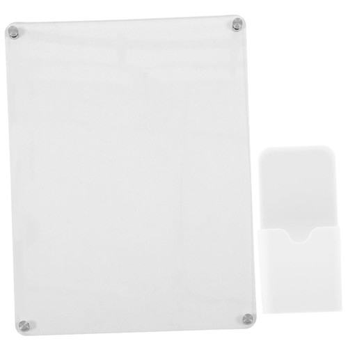 MAGICLULU 1 Set Acrylic Wall Calendar Meal Planner Dry Erase Planner Fridge Weekly Planner Grocery List Board Refrigerator Writing Board To Do List Message Board Whiteboard Household Magnet