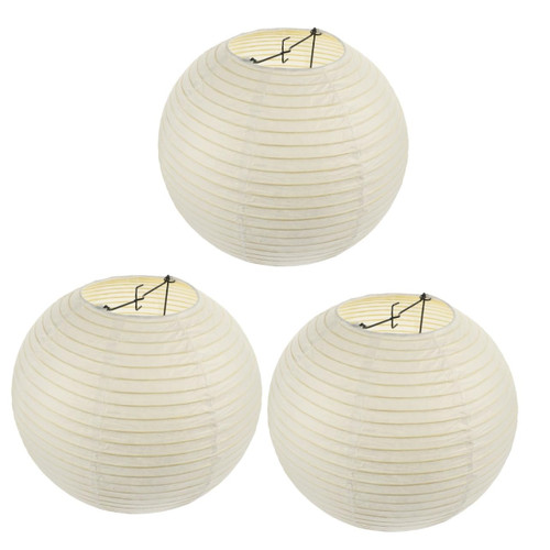 Veemoon 3pcs Ball Chandelier Lampshade Ball Lampshade Paper Lantern Table Lantern Pendant Decorative Lampshade Lantern Lamp Vintage Desk Lamp Chandelier Shade Paper Ball White Iron Hanging