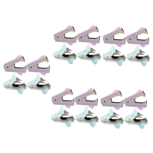 MAGICLULU 20 Pcs School Staple Puller Professional Staple Puller Staple Remover Tool Metal Staple Remover Mini Staple Remover Nail Puller Staple Removal Tool Light Iron Remover Office