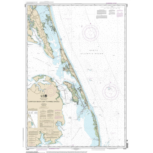 Paradise Cay Publicatoins, Inc. Historical NOAA Chart 12204: Currituck Beach Light to Wimble Shoals - Print on Demand - Historic Version or Updated NCC