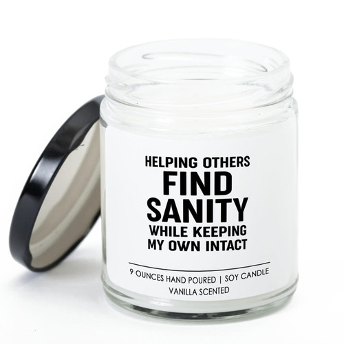 Psychologist Vanilla Candle - Helping Others Find Sanity - Psychologist Therapist School Counselor Psychiatrist School Psychologist Psychologist Vanilla Candle - Helping Others Find Sanity - Psychologist Therapist School Counselor Psychiatrist School Psychologist