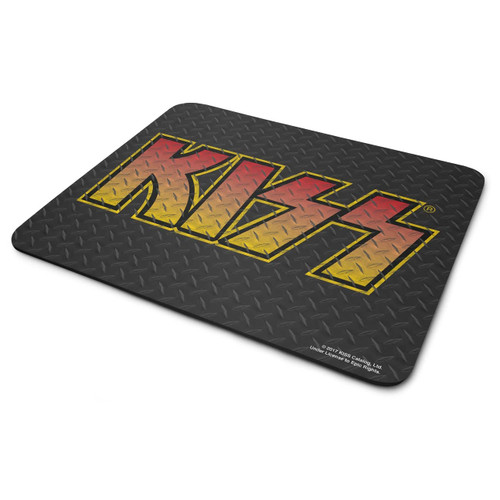KISS Officially Licensed Diamond Plate Logo Mouse Pad/Mat, One Size