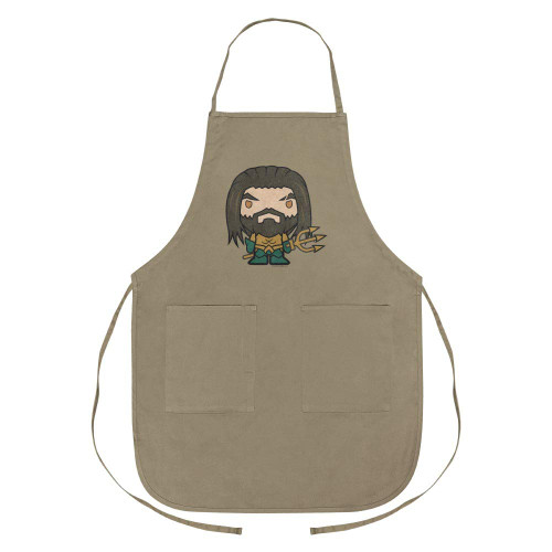 GRAPHICS & MORE Aquaman Movie Cute Chibi Character Apron with Pockets