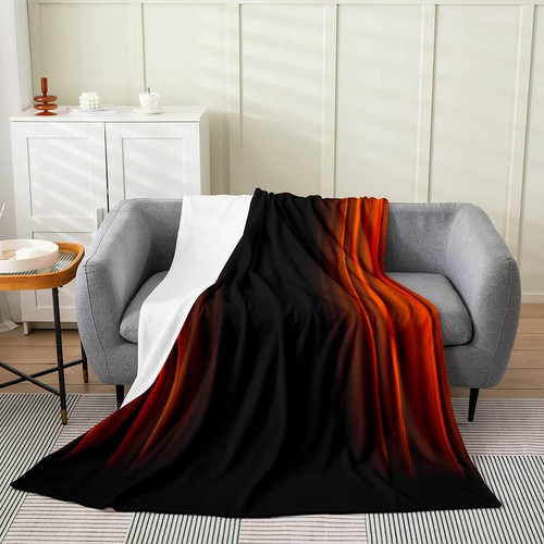 Red Black Ombre Geometry Flannel Fleece Throw Blanket,Ombre Effects Stripes Fuzzy Blanket for Bed Sofa Couch,Abstract Art Bed Blanket Breathable Plush Blanket Room Decor Twin 60"x80" Red Black Ombre Geometry Flannel Fleece Throw Blanket,Ombre Effects Stripes Fuzzy Blanket for Bed Sofa Couch,Abstract Art Bed Blanket Breathable Plush Blanket Room Decor Twin 60"x80"
