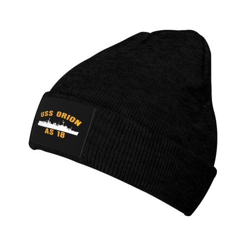 USS Orion As 18 Winter Unisex Beanie Warm Thick Knitted Hat Soft Stretch Skull Hat Outdoor Black