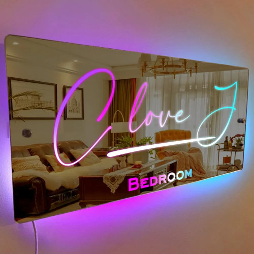 Personalized Name Mirror, Light Up Mirror, LED Light Up Mirror, Wall Decoration, Bedroom Livingroom Decoration, Custom Name Night Light, Christmas Valentine's Day Idea Gifts for Mom Wife Girlfriend Personalized Name Mirror, Light Up Mirror, LED Light Up Mirror, Wall Decoration, Bedroom Livingroom Decoration, Custom Name Night Light, Christmas Valentine's Day Idea Gifts for Mom Wife Girlfriend