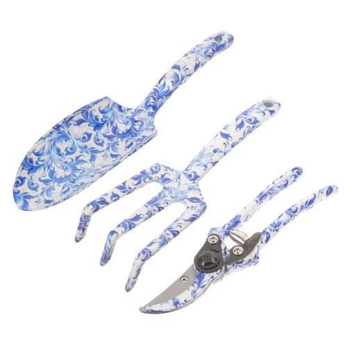 STAHAD 1 Set Tools Garden Planting Rake Garden Planting Trowel Gardening Trowel Garden Hand Shovel Hand Rake Garden Tool Wooden Handle Garden Tool Printing Carbon Steel Planting Shovel