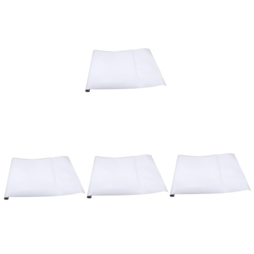 VILLCASE 4pcs Sheet Whiteboard Wall Stickers Peel Stick Paper Writing Note Pad Handwriting Paper White Board Paper Portable Fridge Freezer Office Message Whiteboards Erasable Student Laptop