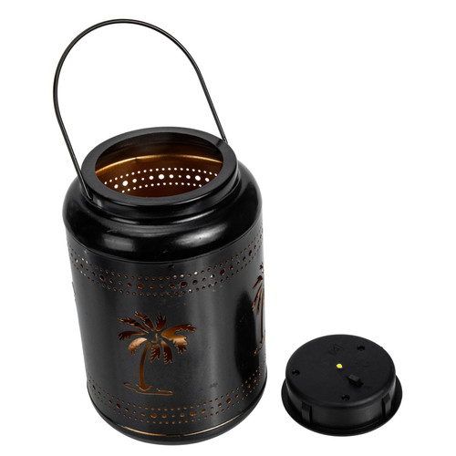 Didiseaon Solar Chandelier Garden Solar Light Hanging Solar Lantern Solar Lantern Outdoor Solar Lanterns Hollow Lantern Vintage Chandelier Outdoor Garden Lanterns Wrought Iron Hollow Out Led