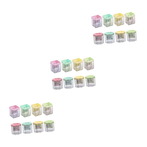 Ciieeo Double Blade Pencil Sharpener Manual Pencil Sharpener s 24 Pcs Pencil Sharpener Pencil Sharpener Pupils Metal Diamond Colored Pencils Manual Pencil Sharpener