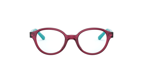 Vogue Eyewear VY2005 Oval Prescription Eyewear Frames, Transparent Red/Demo Lens, 43 mm