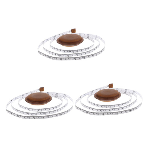 EXCEART 3pcs Mini Tape Measure Body Tape Measure Small Tape Measure Measuring Tape Sewing Tape Measure Retractable Ruler Tailor Cloth Ruler Major Top Layer Cowhide Measuring Clothes