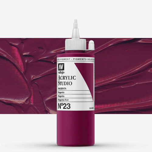 Vallejo : Studio Acrylic Paint : 200ml : Magenta