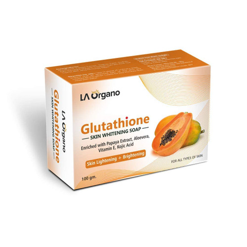 CROW LA Organo Glutathione Papaya Skin Whitening Soap; with Vitamin E and C; Dark Spot and Dead Skin Cell Removal; 100 g CROW LA Organo Glutathione Papaya Skin Whitening Soap; with Vitamin E and C; Dark Spot and Dead Skin Cell Removal; 100 g