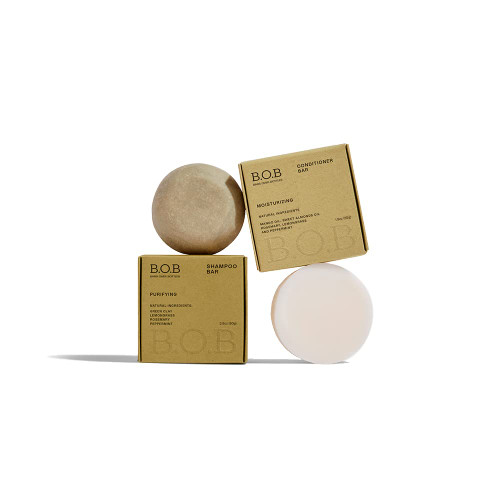 B.O.B BARS OVER BOTTLES Oil Control Bundle |Purifying Shampoo Bar & Moisturizing Conditioner |Hair Care, Ideal Ph Balance|Natural, Vegan|Eco-friendly, Sustainable, Plastic Free |Waterless & Zero Waste B.O.B BARS OVER BOTTLES Oil Control Bundle |Purifying Shampoo Bar & Moisturizing Conditioner |Hair Care, Ideal Ph Balance|Natural, Vegan|Eco-friendly, Sustainable, Plastic Free |Waterless & Zero Waste