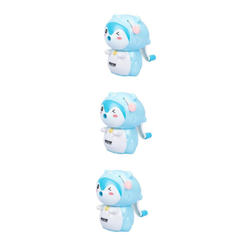 TEHAUX 3 pcs Pencil Small Pencil Sharpener Stationery Plastic sharpeners Student use Plastic and Metal Handheld Pencil Sharpener Cartoon Tool Students Pencil Sharpener