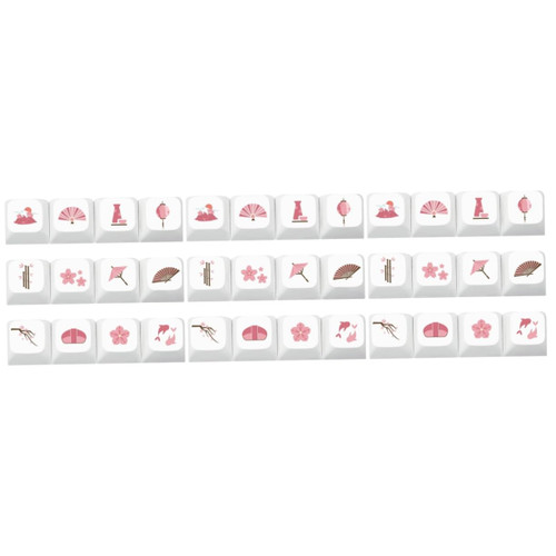 Gatuida 36 Pcs Keycaps Mechanical Keyboard Computer Keyboards Mechanicalkeyboard Keyboard Accessories Computer Keyboard Caps Keycap for Mechanical Gaming Keyboard Key Caps Embossed Pbt