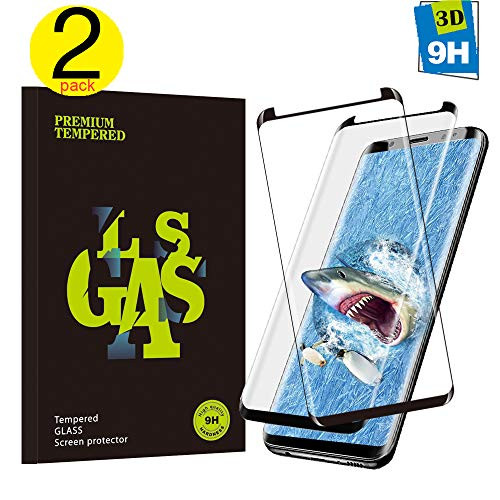 Screen Proetctor for Galaxy S9 Plus, [2-Pack] Premiun 3D Tempered Glass [Case Friendly] [9H Hardness] [Ultra Clear] [Bubble-Free] Screen Protector for Samsung Galaxy S9 Plus