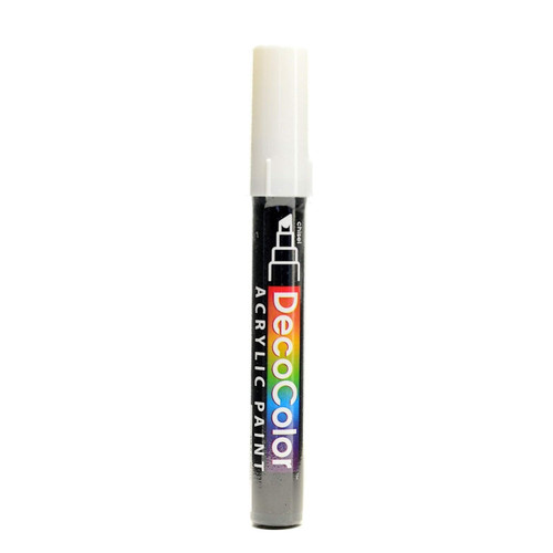 Marvy Uchida Decocolor Acrylic Paint Markers White [Pack of 6 ]