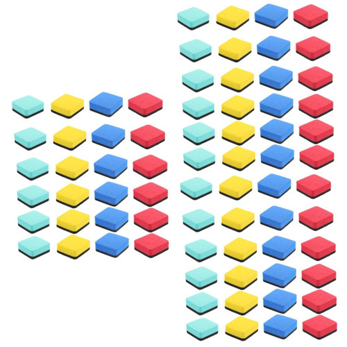 STOBOK 72 Pcs Whiteboard Eraser Dry Erase Eraser Dry Board Eraser Teacher Supplies Blackboard Eraser Dry Erasers Classroom Organization Eva Office Supplies Child Multifunction