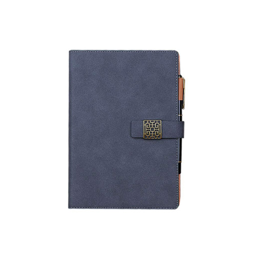 YIAAN Writing Notepads Journals Notebooks Leather Diary Hardcover Writing Notebook A5 232 Pages Thick Paper Business Gift for Men Women Thick Paper (Color : Blue)