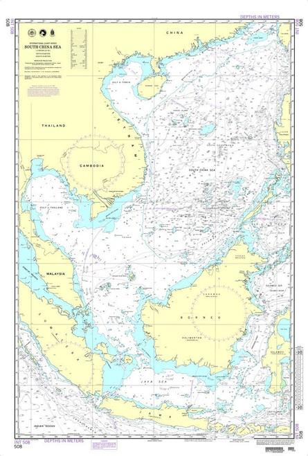 NGA Chart 508: South China Sea