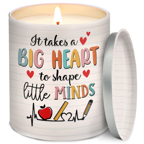 Teacher Appreciation Gifts for Women, Birthday, Christmas, Teachers Day Gifts, Teacher Graduation Gifts, Teacher Supplies, Teacher Must Haves, Teacher Candles, Vanilla Lavender Scented Candle 10oz