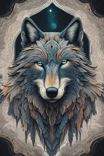 Noche Diamond Painting Kits for Adults-Animal Wolf 5D Diamond Art Kits for Adults Beginner,DIY Wolves of Baffin Island Full Drill Paintings with Diamonds Gem Art for Home Wall Decor 18x25inch