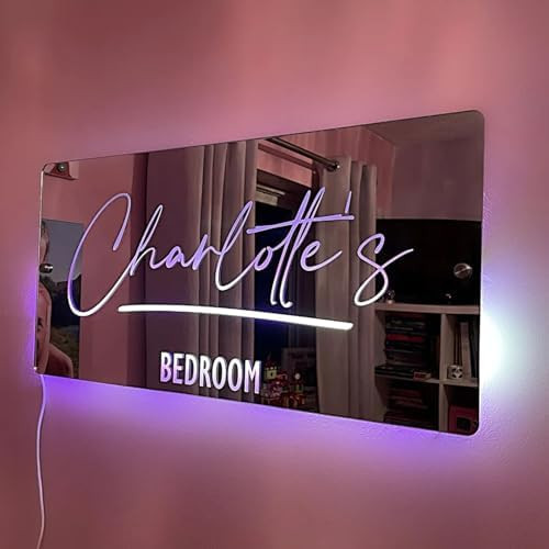 Personalized Name Mirror Led Light,Personalized Mirror Name Sign,Personalized Custom Name Mirror LED Light Up Mirror,Wall Decor Mirror for Bedroom,Custom Name Sign Light for Mom Wife Personalized Name Mirror Led Light,Personalized Mirror Name Sign,Personalized Custom Name Mirror LED Light Up Mirror,Wall Decor Mirror for Bedroom,Custom Name Sign Light for Mom Wife