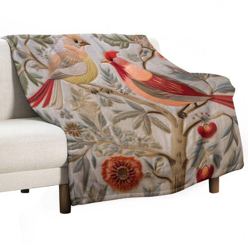 Blanket Two Red Birds are Sitting in A Christmas Tree Soft Throw Blanket Nature Birds Scene Flannel Fleece Throw Blanket for Couch Sofa Bed for Adults Kids Boys Teens Gift Gift Idea 40"x50" Blanket Two Red Birds are Sitting in A Christmas Tree Soft Throw Blanket Nature Birds Scene Flannel Fleece Throw Blanket for Couch Sofa Bed for Adults Kids Boys Teens Gift Gift Idea 40"x50"
