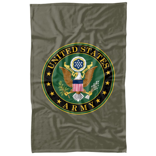 LOGOVISION U.S. Army Blanket, 36"x58" United States Army Eagle Symbol, Fleece Blanket