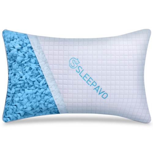 Adjustable Shredded Memory Foam Pillow Queen Size - Soft or Firm Rayon Derived from Bamboo Pillow for Side Sleeper, Stomach & Back - Cold Cooling Gel Bed Pillow for Sleeping Premium Comfortable Pillow Adjustable Shredded Memory Foam Pillow Queen Size - Soft or Firm Rayon Derived from Bamboo Pillow for Side Sleeper, Stomach & Back - Cold Cooling Gel Bed Pillow for Sleeping Premium Comfortable Pillow