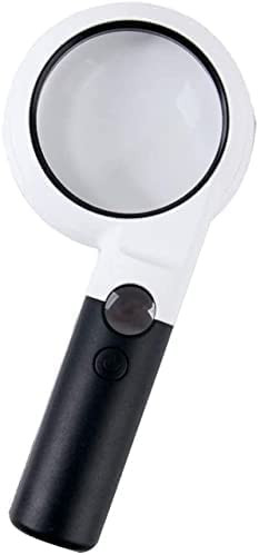 Magnifiers Magnifying Glass, 5X 20X Handheld Child Elderly Reading Loupe Portable Optical Lens Low Vision Books Map Observation Insect Interesting