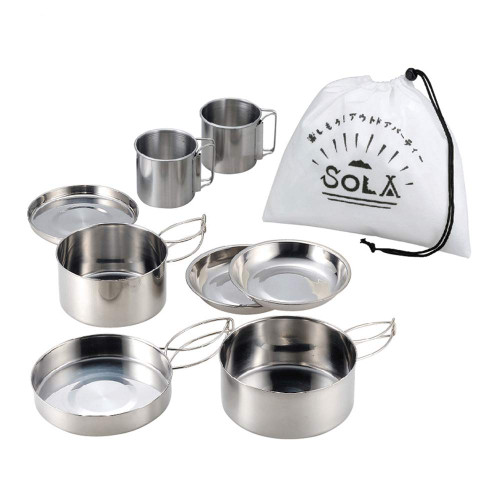 SIUKE 8pcs Outdoor Pan Set 8pcs Outdoor Pan Set Stainless Steel Stacking Pots Hiking Pot Camping Cookware Non-Stick Picnic Cooking Bowl Pot Kit SIUKE 8pcs Outdoor Pan Set 8pcs Outdoor Pan Set Stainless Steel Stacking Pots Hiking Pot Camping Cookware Non-Stick Picnic Cooking Bowl Pot Kit