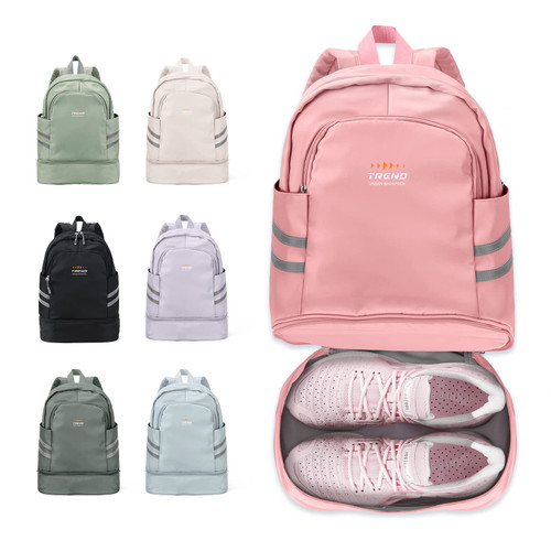 coofay Gym Backpack For Women Waterproof Backpack With Shoe Compartment Lightweight Travel Backpack Sports Backpack Small Gym Bag Pink