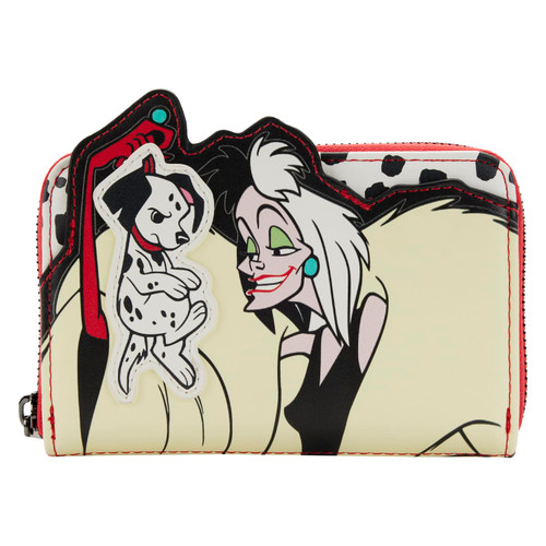 Loungefly DISNEY 101 DALMATIANS VILLAINS SCENE CRUELLA WALLET Loungefly DISNEY 101 DALMATIANS VILLAINS SCENE CRUELLA WALLET