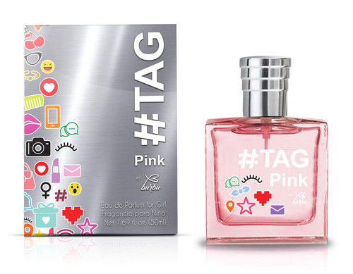 BURBU # TAG PINK EAU DE PARFUM FOR GIRLS 1.69 FL OZ