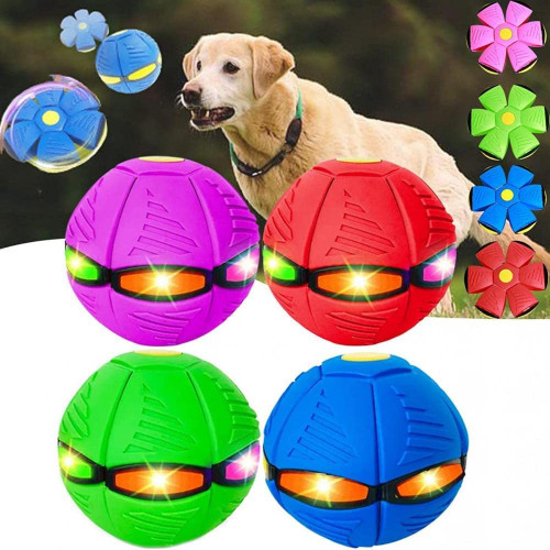 HICCVAL 2023 New Pet Toy Flying Saucer Ball, 4 Pack Flying Saucer Ball Dog Toy, Deformation Flying Saucer Dog Toy, Pet Flying Saucer Ball, Flying Saucer Ball for Dogs (six Lights) HICCVAL 2023 New Pet Toy Flying Saucer Ball, 4 Pack Flying Saucer Ball Dog Toy, Deformation Flying Saucer Dog Toy, Pet Flying Saucer Ball, Flying Saucer Ball for Dogs (six Lights)