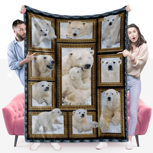 Polar Bear Blanket for Women Men, Polar Bear Gifts for Polar Bear Lover, Soft Fuzzy Polar Bear Throw Blanket Polar Bear Decor Plush Gift for Birthday Christmas 50x60 inch Polar Bear Blanket for Women Men, Polar Bear Gifts for Polar Bear Lover, Soft Fuzzy Polar Bear Throw Blanket Polar Bear Decor Plush Gift for Birthday Christmas 50x60 inch