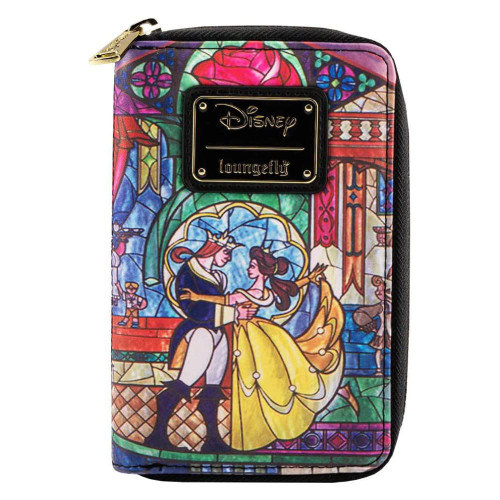 Loungefly Disney Princess Castle Series Belle Faux Leather Wallet Loungefly Disney Princess Castle Series Belle Faux Leather Wallet